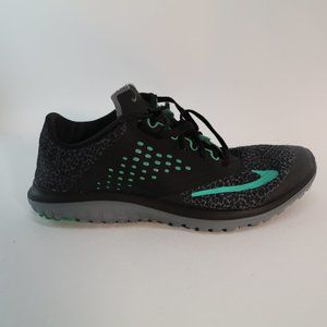 Nike Running Shoes Woman's 8.5 Fs Lite Run 2 Black Green